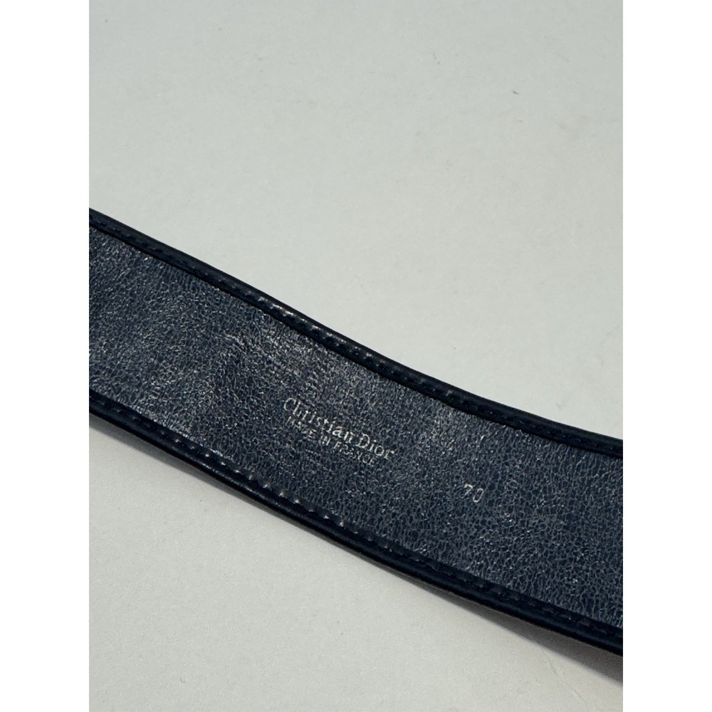 Christian Dior Vintage Monogram Trotter Print Logo Brown Belt 70 26-28 in 70s - Picture 3 of 4